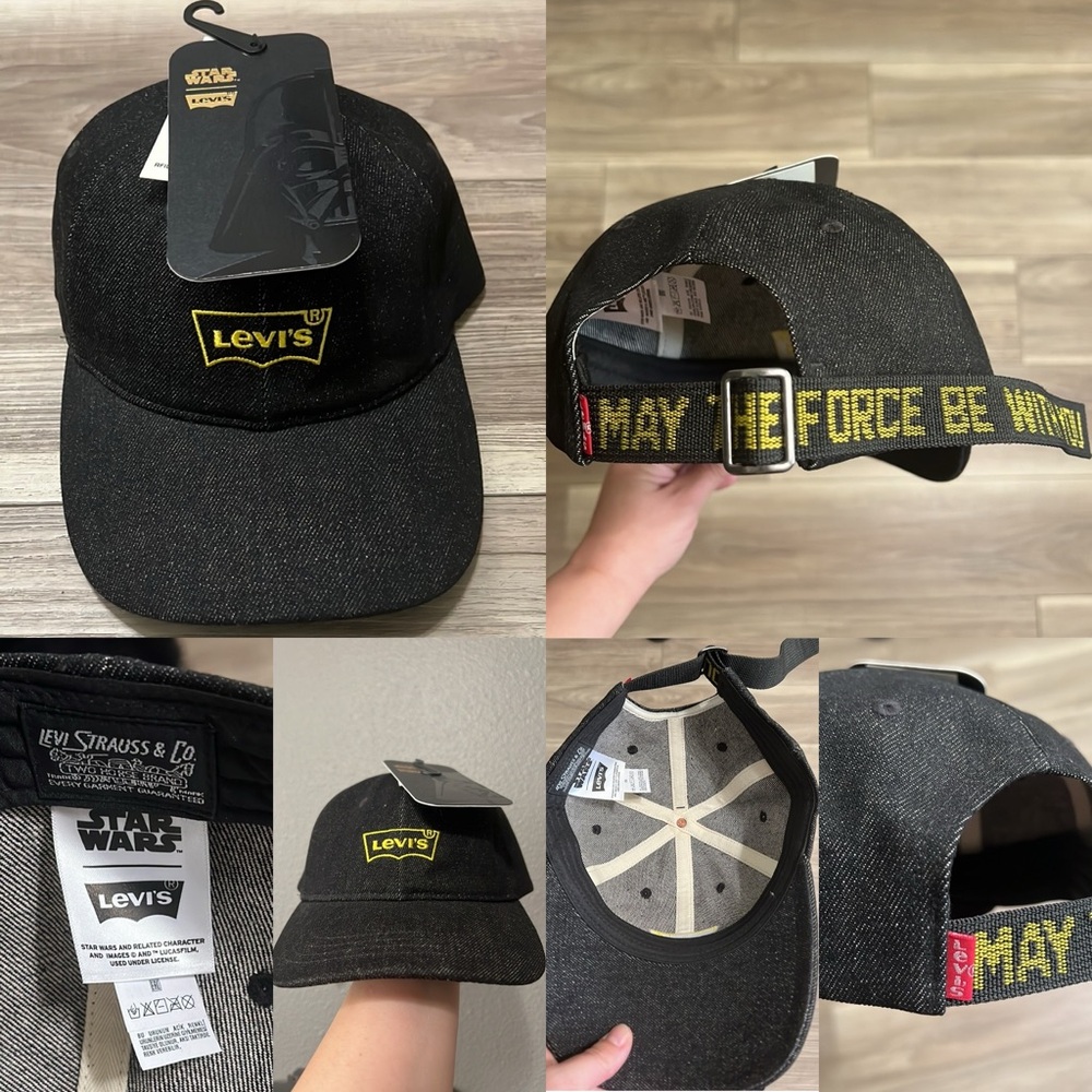 🔥NWT Levi’s x Star Wars Denim “May The Force Be With You” Cap *Limited E…